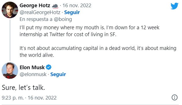 Elon Musk contrata hacker Geohot George Hotz problemas Twitter noticia bit life media