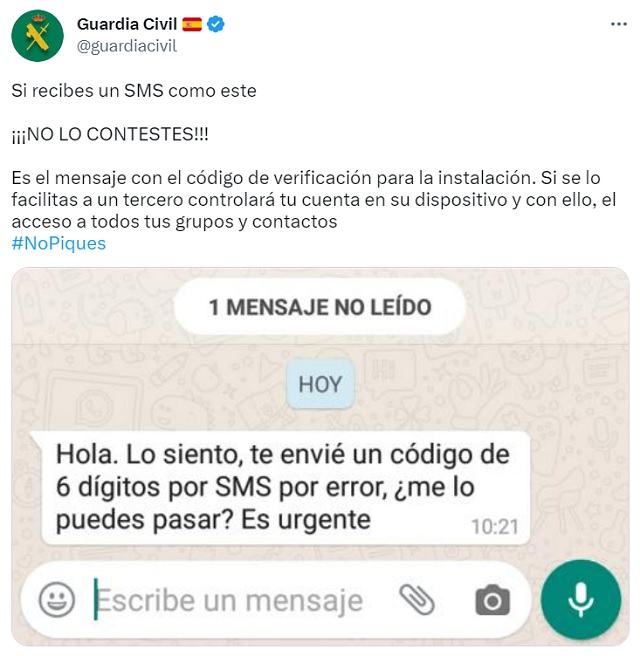 Fraude sms robo cuentas WhatsApp doble factor de autenticación alerta noticia bit life media.jpg